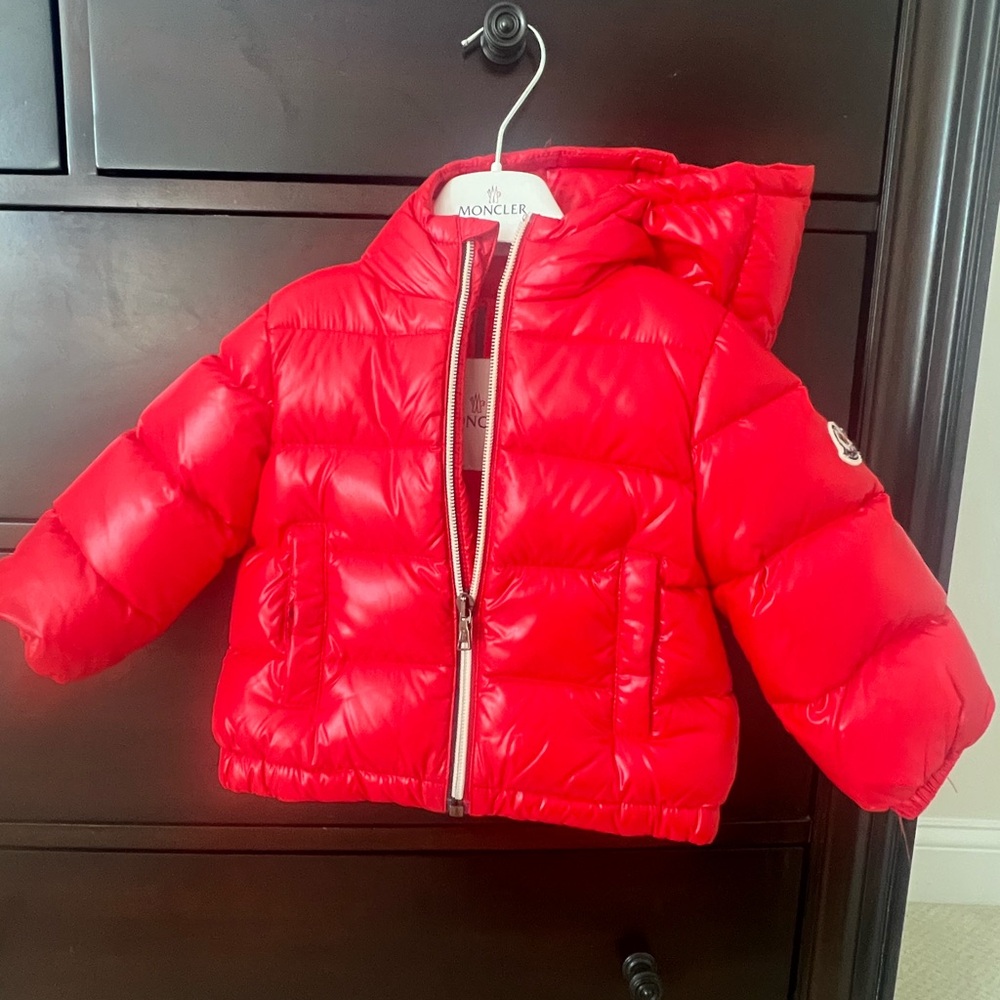 Moncler Red Puffer Jacket